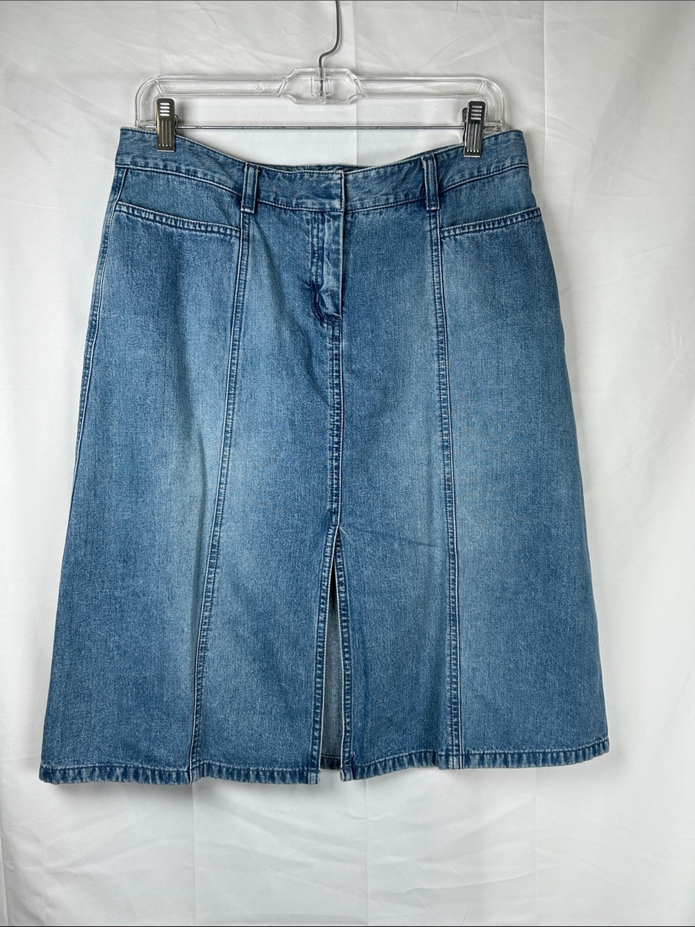 Halogen Denim Skirt Women’s Size 6 Blue A-Line Jean Skirt